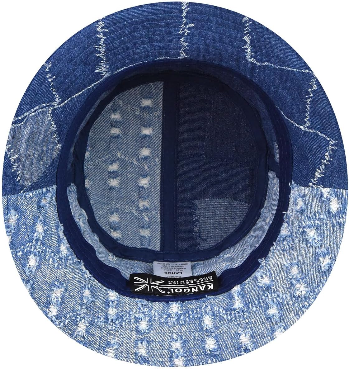 Kangol Denim Mashup Bucket Fishing Hat Women/Men - - Image 7