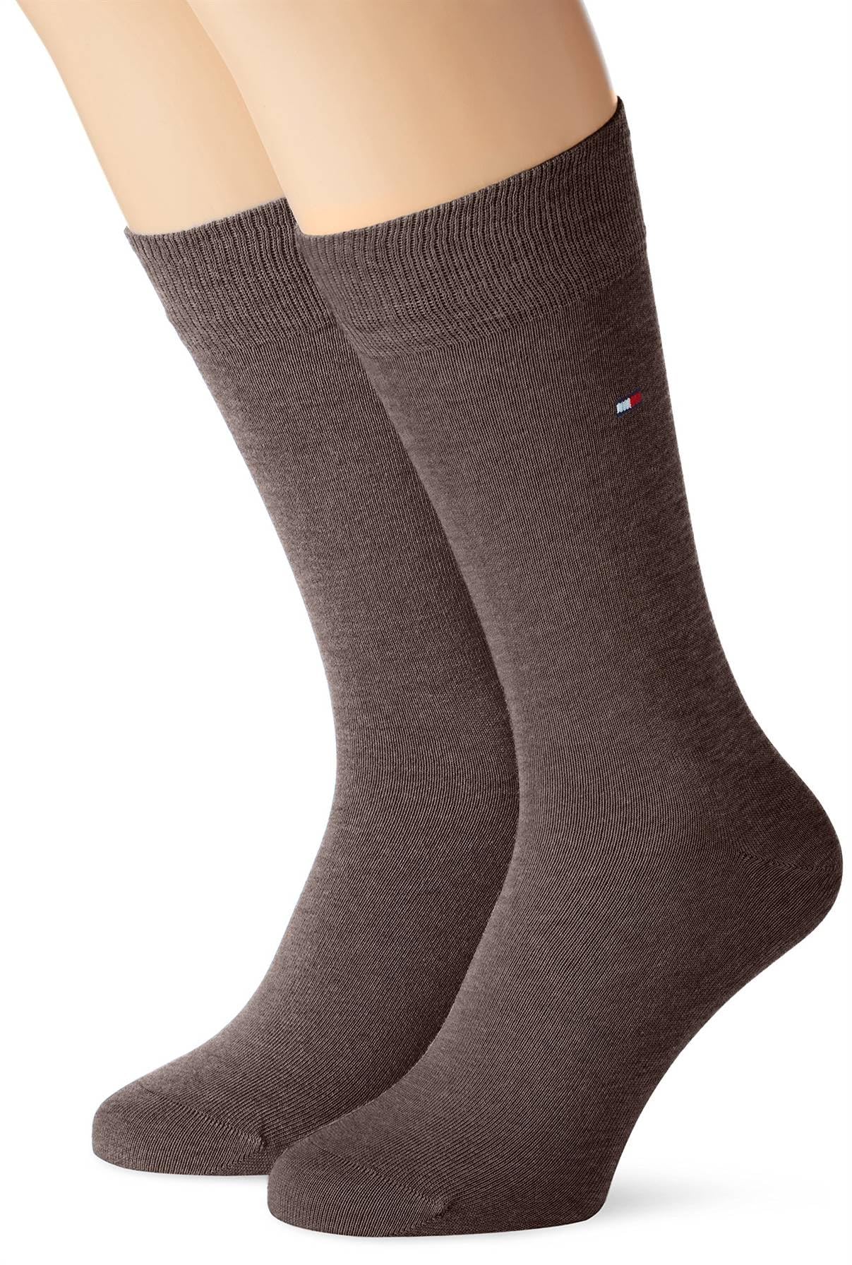 Tommy Hilfiger Men's Brown Classic Socks, 9-11 Uk
