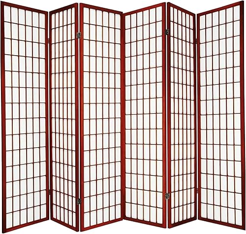 Miniatura 17 de Legacy Decor - Separador de habitación, de e 3, 4, 6, 5, 8 paneles de habitación, estilo Shoji, de 6 pies alto, Madera, Blanco Blanco,Negro