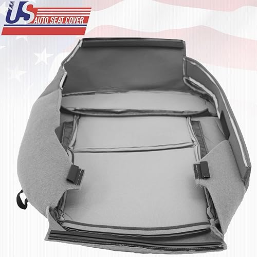 Miniatura 4 de Funda para asiento inferior para Ford F150 Lariat Driver y pasajero, color gris