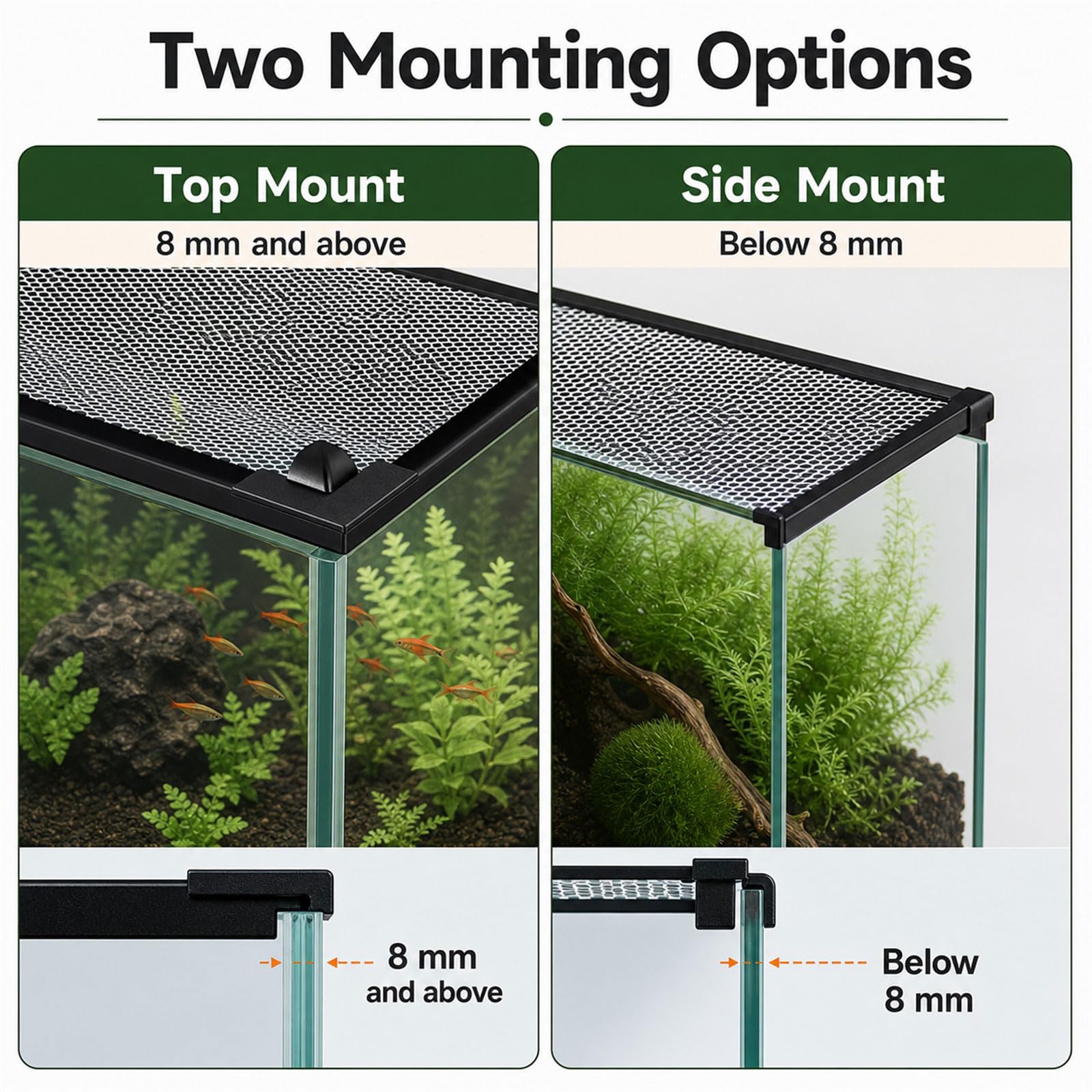 Couvercle magnétique pour Aquarium,Couverture Anti-Saut D'Aquarium,Écran D'aquarium Couvercle Supérieur Filets Anti-évasion,Découpable,pour Domicile,Bureau,Hall,Voyage,Animaleries