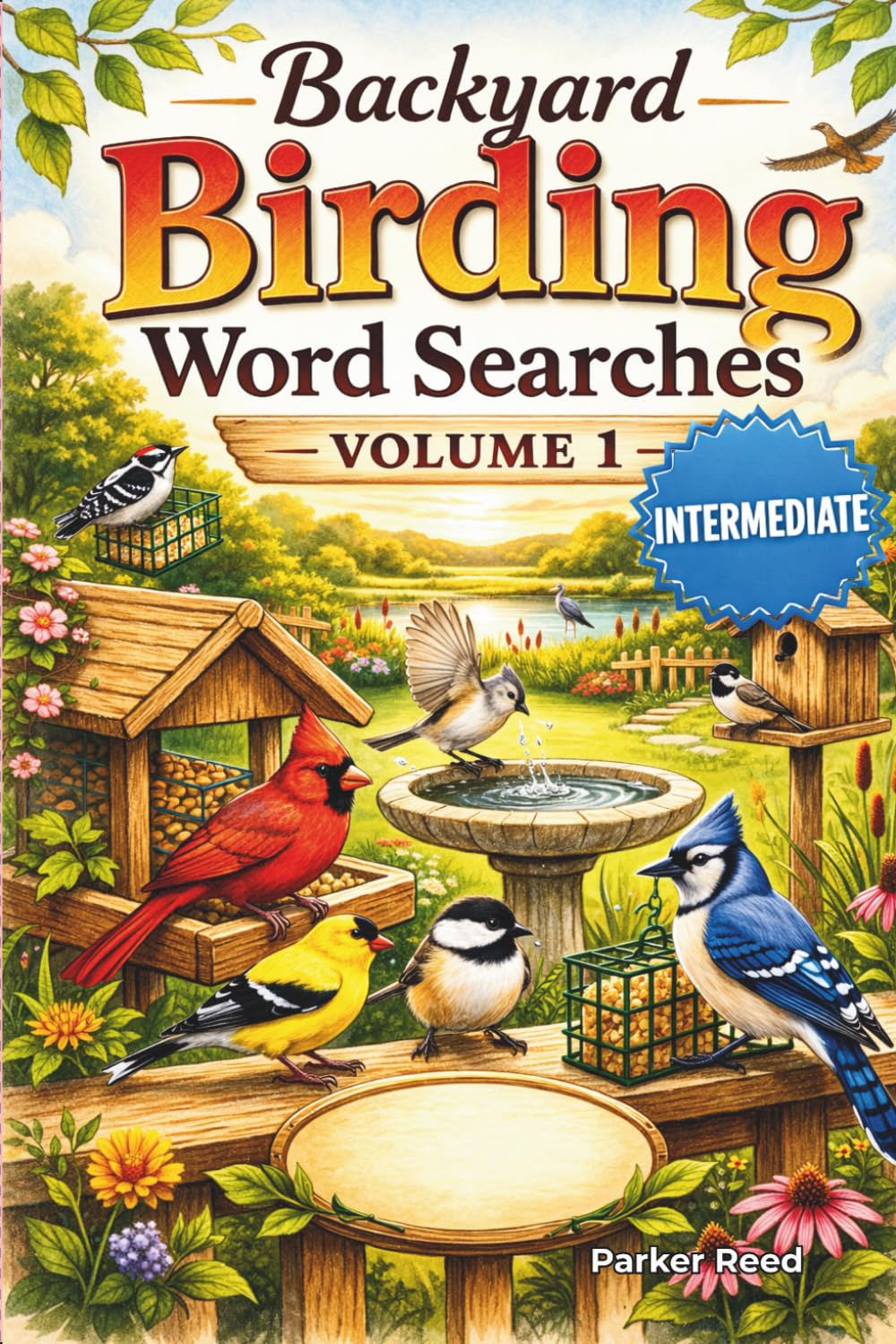 Backyard Birding Word Searches: Intermediate Puzzles for Bird Lovers - Volume 1