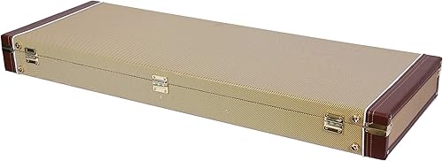 Miniatura 109 de Crossrock Caja de madera para guitarras estilo bajo de precisión derecha Tweed de vinilo (CRW620PBTW)