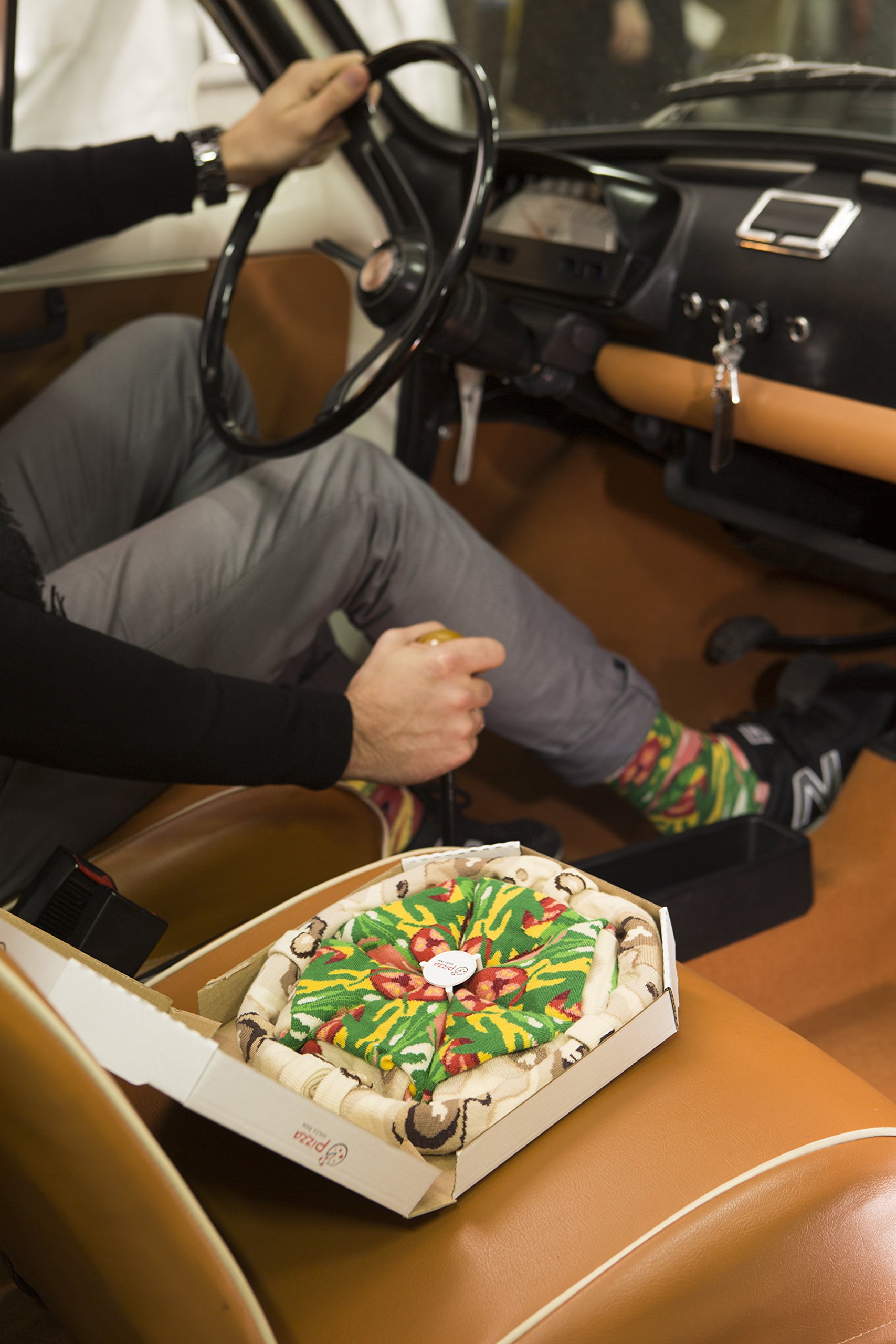 Rainbow Socks - Pizza Socks Box - Damen Herren Pizza Socken Box Italienische - 4 Paar