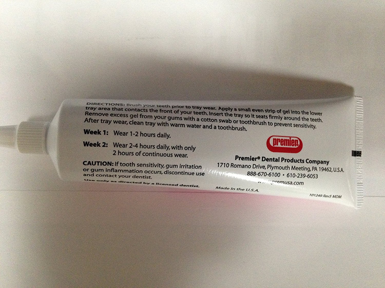 Premier 4007165 Perfecta Carbamide Peroxide Standard Tube Refill, 16% Mint, 2 oz. Tube