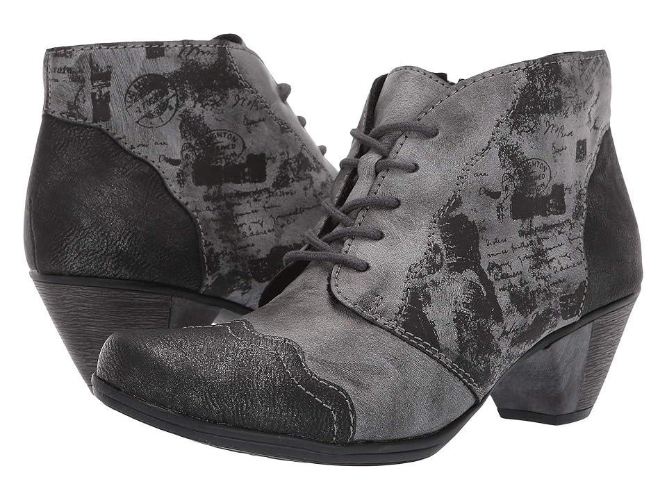 

Rieker Y7234 Annemarie 34 (Black/Silver/Asphalt) Women's Shoes, Gray