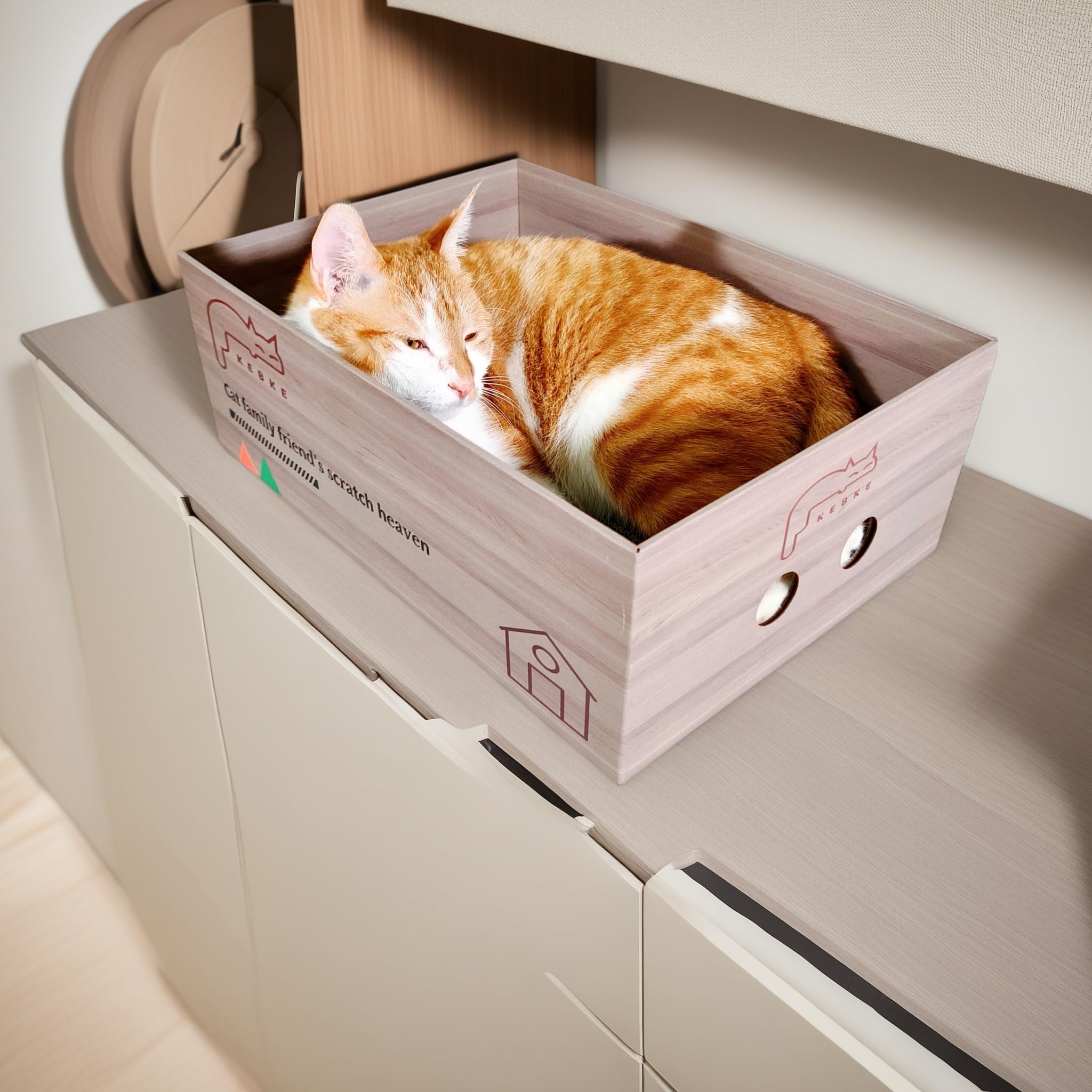 Protector de sofá Extragrande de 76 cm con Almohadilla para rascar de 44,5 cm, Protector de Muebles Duradero para Gatos de Interior