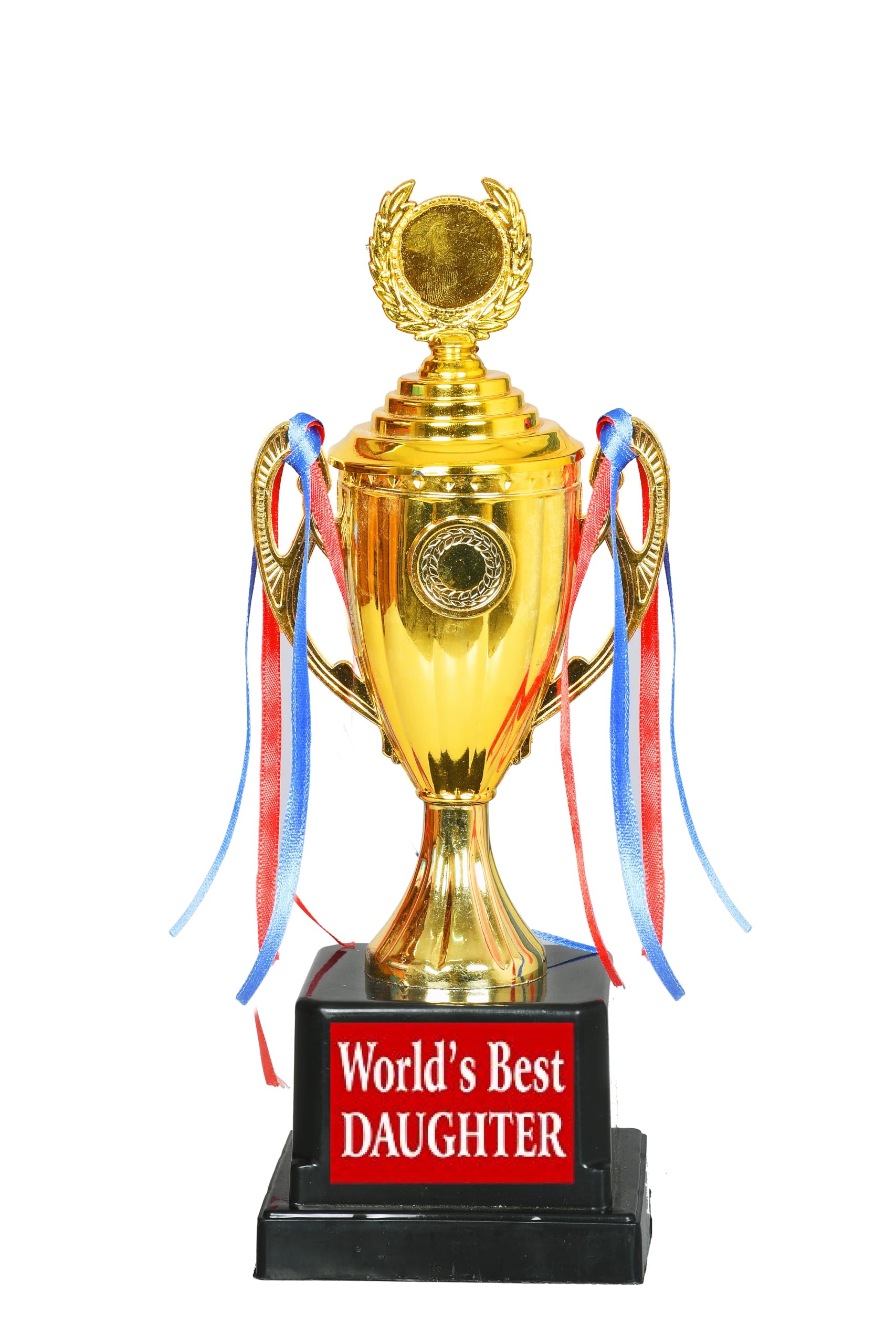 Award Trophies: Golden Trophies for Awards Trophy Awards Trophies Cup for Party Favors Sports Footabll Rewards Competition Tournaments Gift-12 Inch (TROPHY-PC-35-M-World Best Daughter)