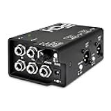 PCH Stereo Active Direct Interface DI Box with Studio Headphone Amplifier for Guitar, Pedalboards, Synth, Keyboard