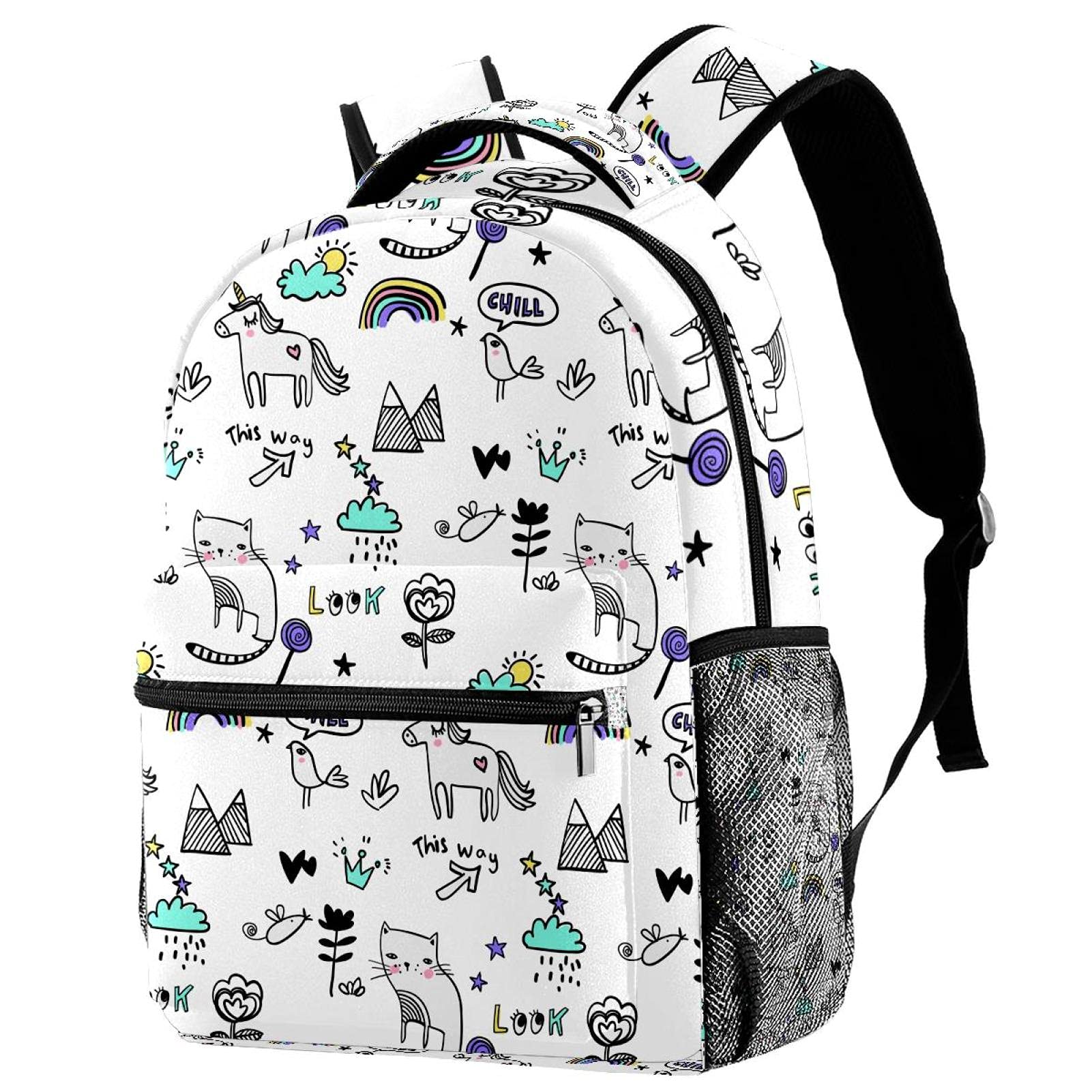 Sac à dos d'école multicolore pour transporter ses cours sans effort - 7