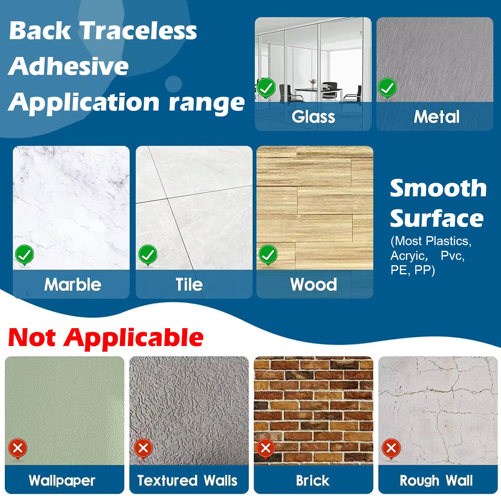 Nastro biadesivo con gancio e anello, 50 mm x 25 m, extra forte, resistente, per appendere quadri, tende, decorazioni per casa e ufficio, garage (nero)
