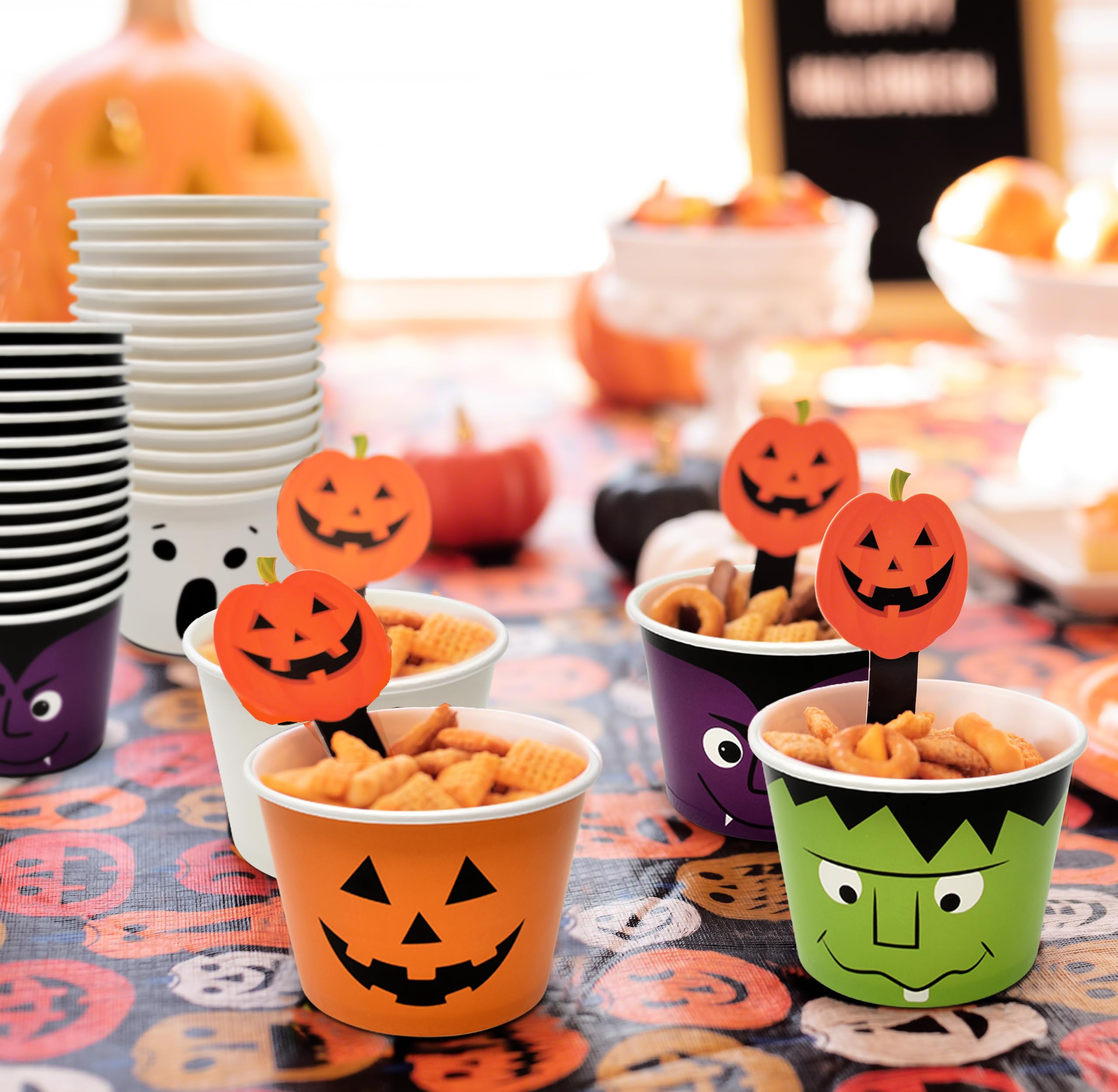 Amazon.com: 60 Pcs Halloween Treat Snack Cups 10oz Disposable