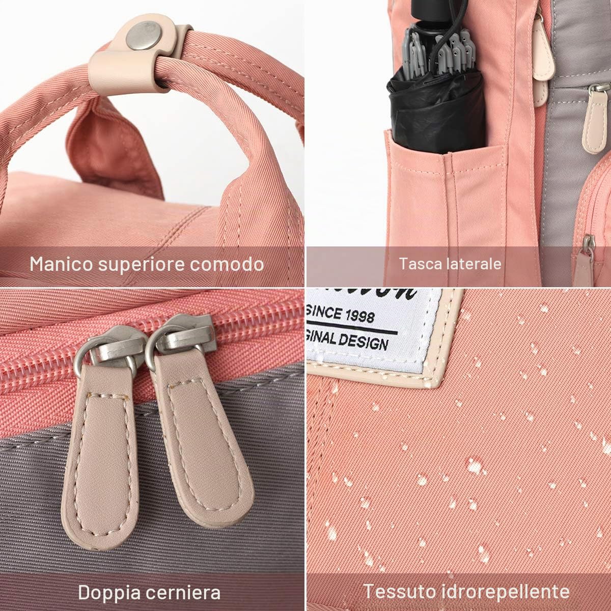 YAMTION Donne Zaino Chic Borsa Scuola Ragazze Borsa Scuola per Computer Portatile 15,6 Pollice Zaini Tempo Libero per Università Scuola Secondaria