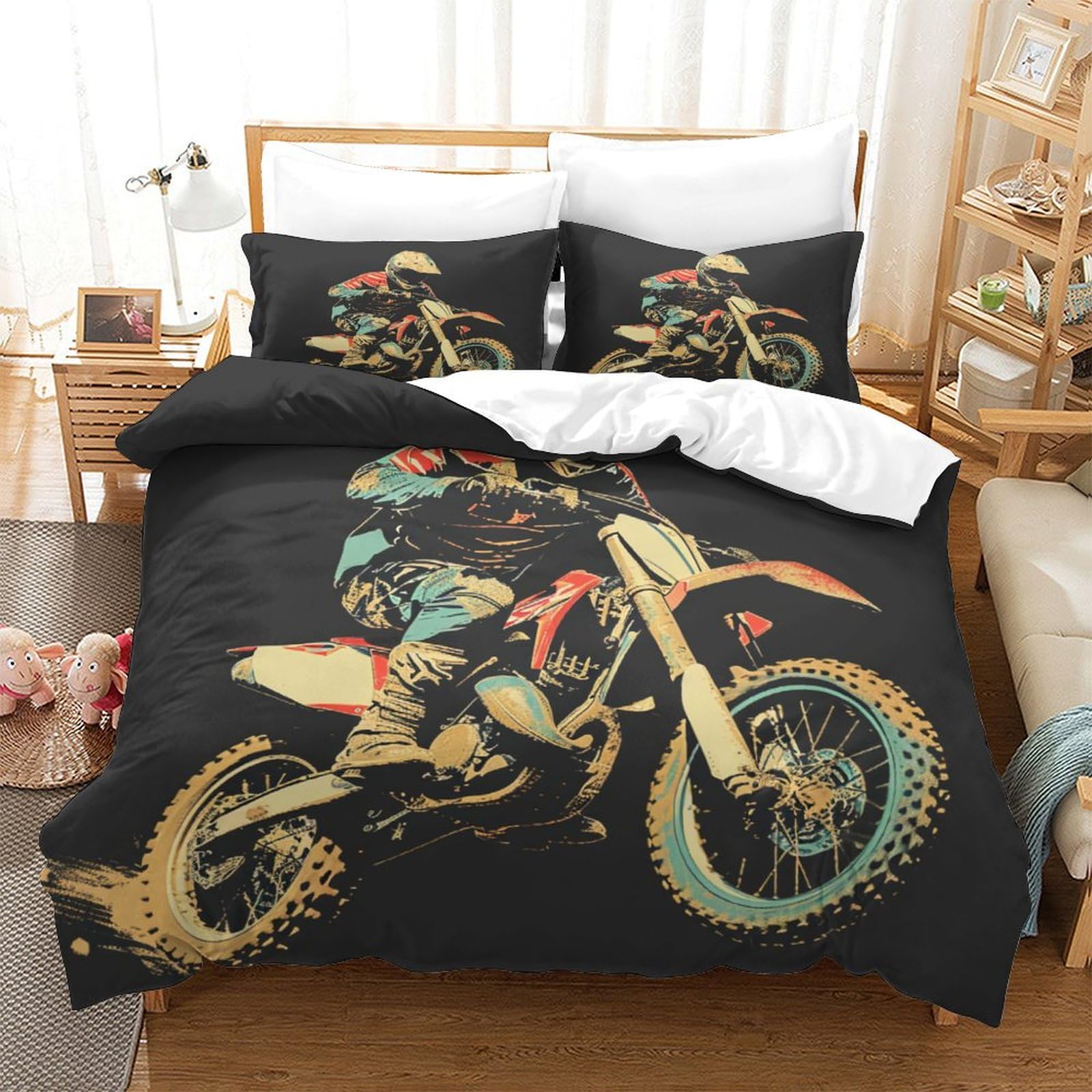 Linge de lit 3 pièces microfibre respirante pour de longues gracieuses matinées