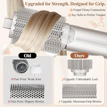 Upgraded Large Round Volumizing Brush for Shark FlexStyle Attachment