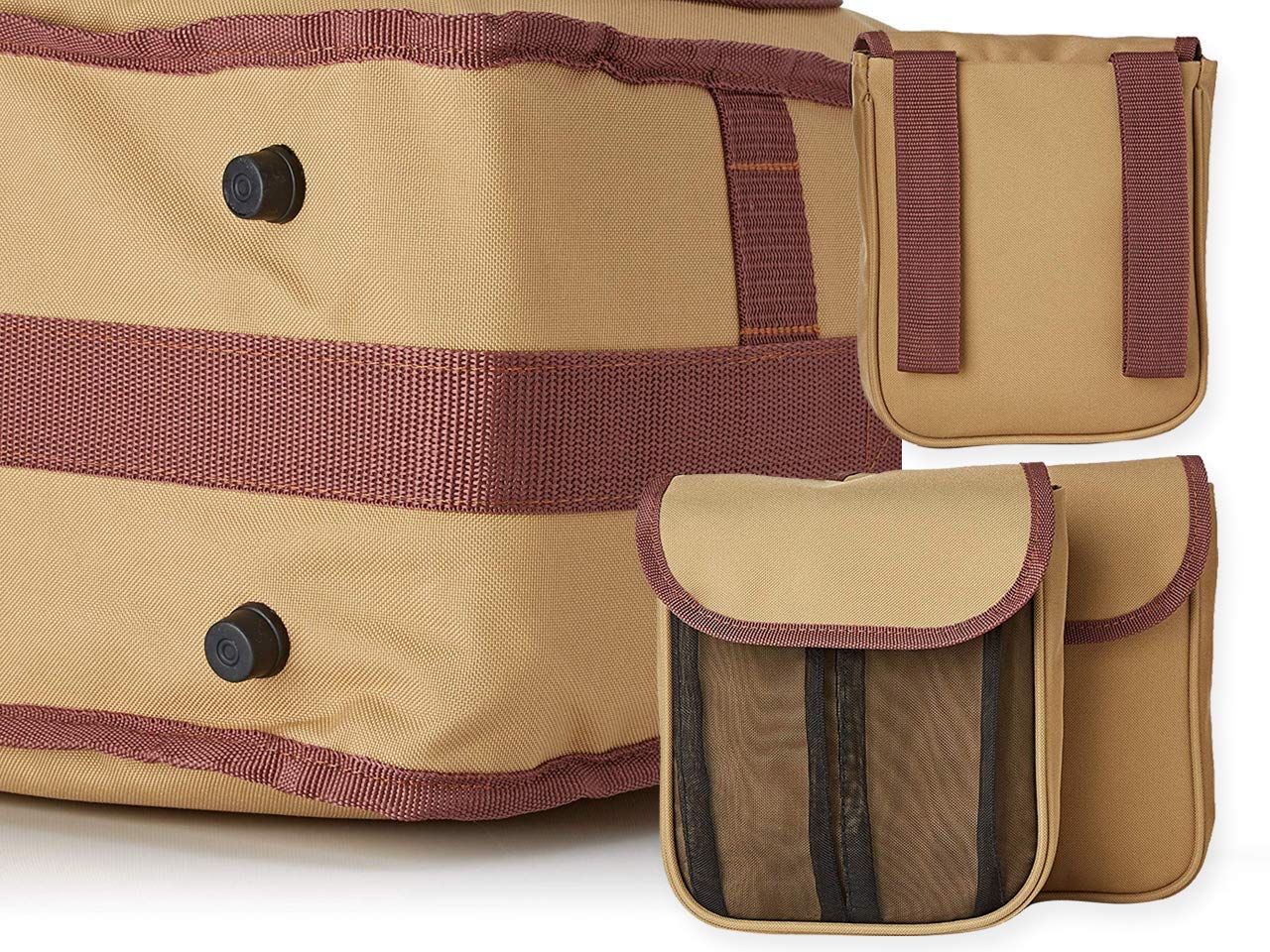 Gima - Borsa Medica Utility Vuota per Personale Sanitario, Porta Strumenti Medici e Medicinali, Poliestere Impermeabile, Divisori, Tasche, Elastici, Borsetta staccabile, Beige, Misura 36x22xh 25 cm