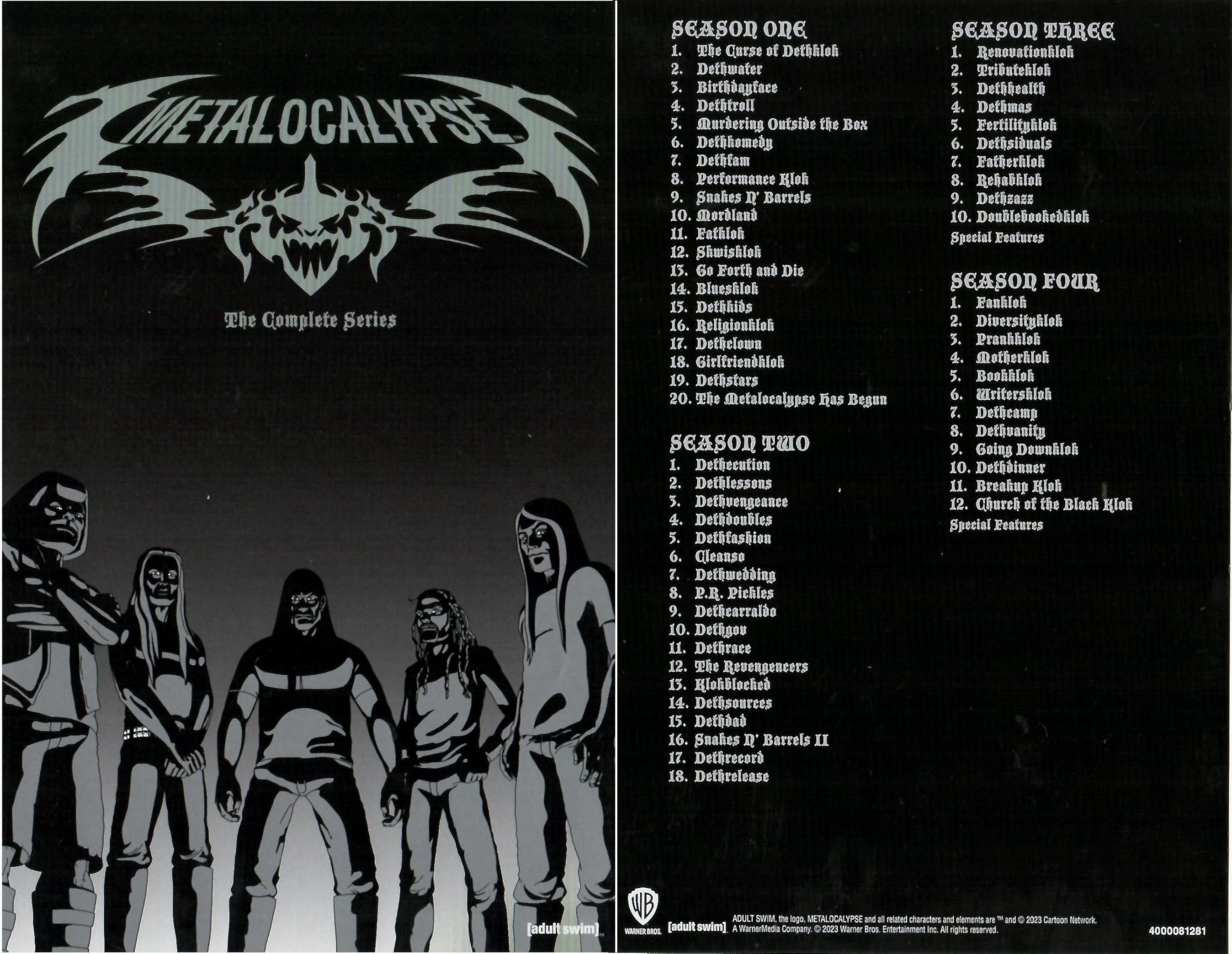 The Complete Series Metalocalypse (Season 1-4)
