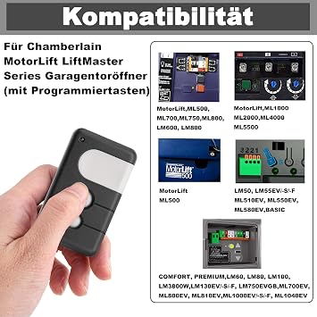 2 pieces for Chamberlain/LiftMaster/MotorLift garage door operators 94335E/4335EML