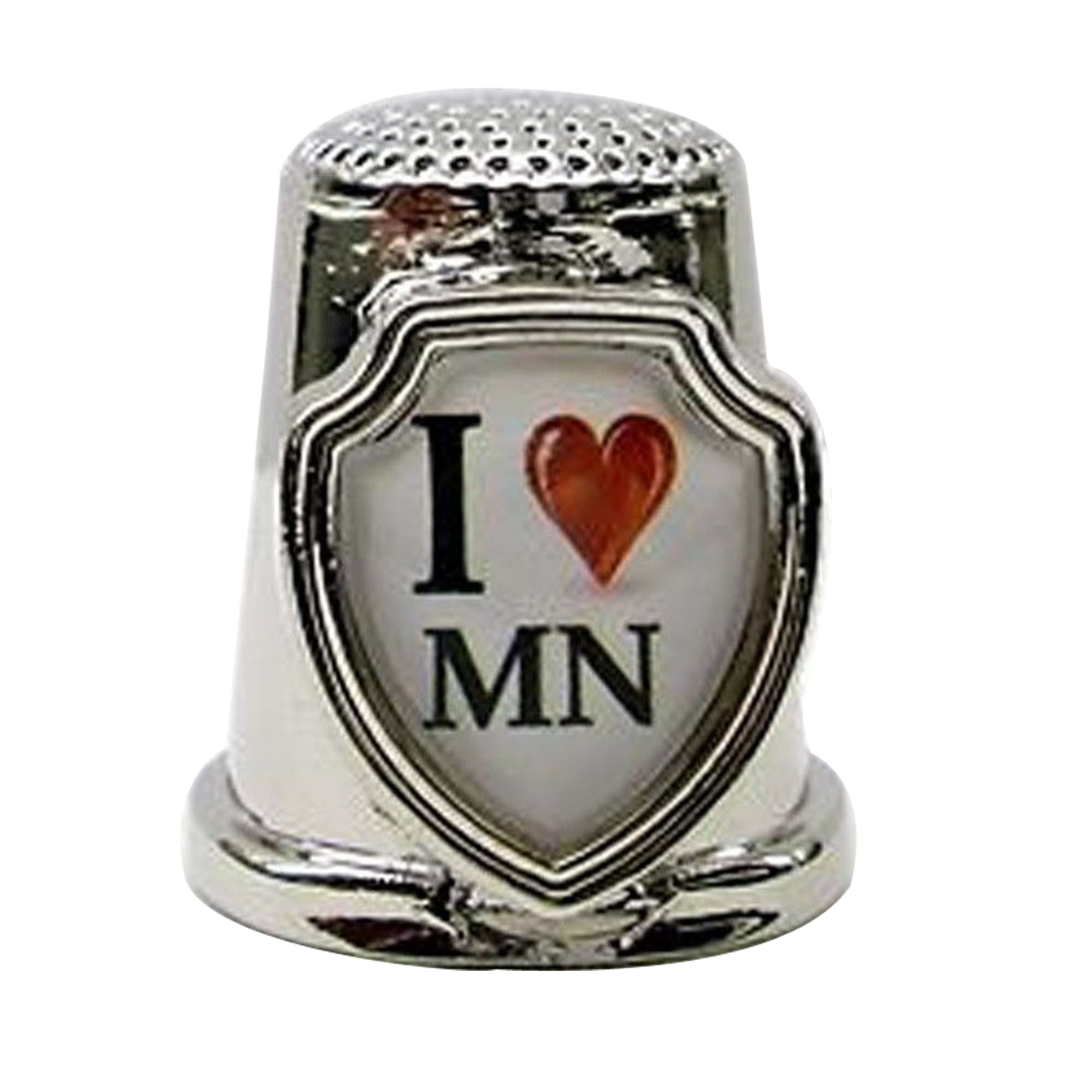 Souvenir Thimble - I love MN - Minnesota