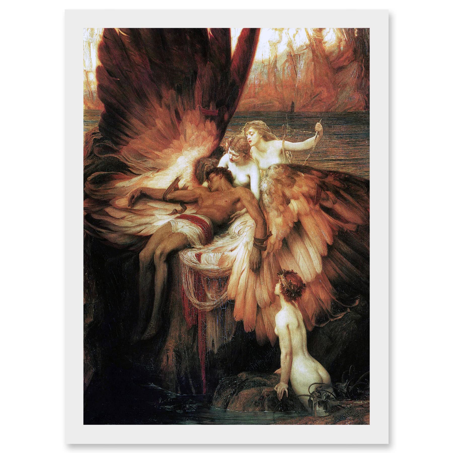 モルフェウスとイリス 絵画 のお土産品レプリカ Amazon.co.jp: Artery8 ジェームズ喪 イカロス神話 ギリシャの翼