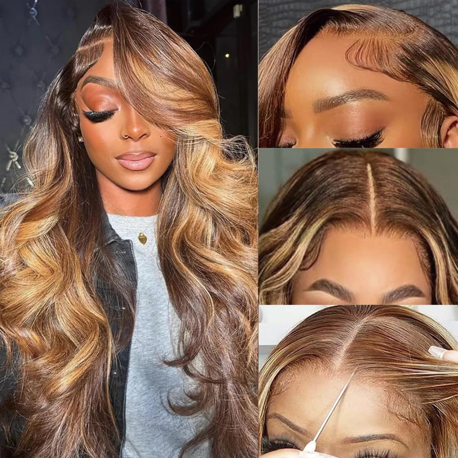 5x5 HD Lace Closure Wigs Human Hair, Glueless Wigs Human Hair Pre