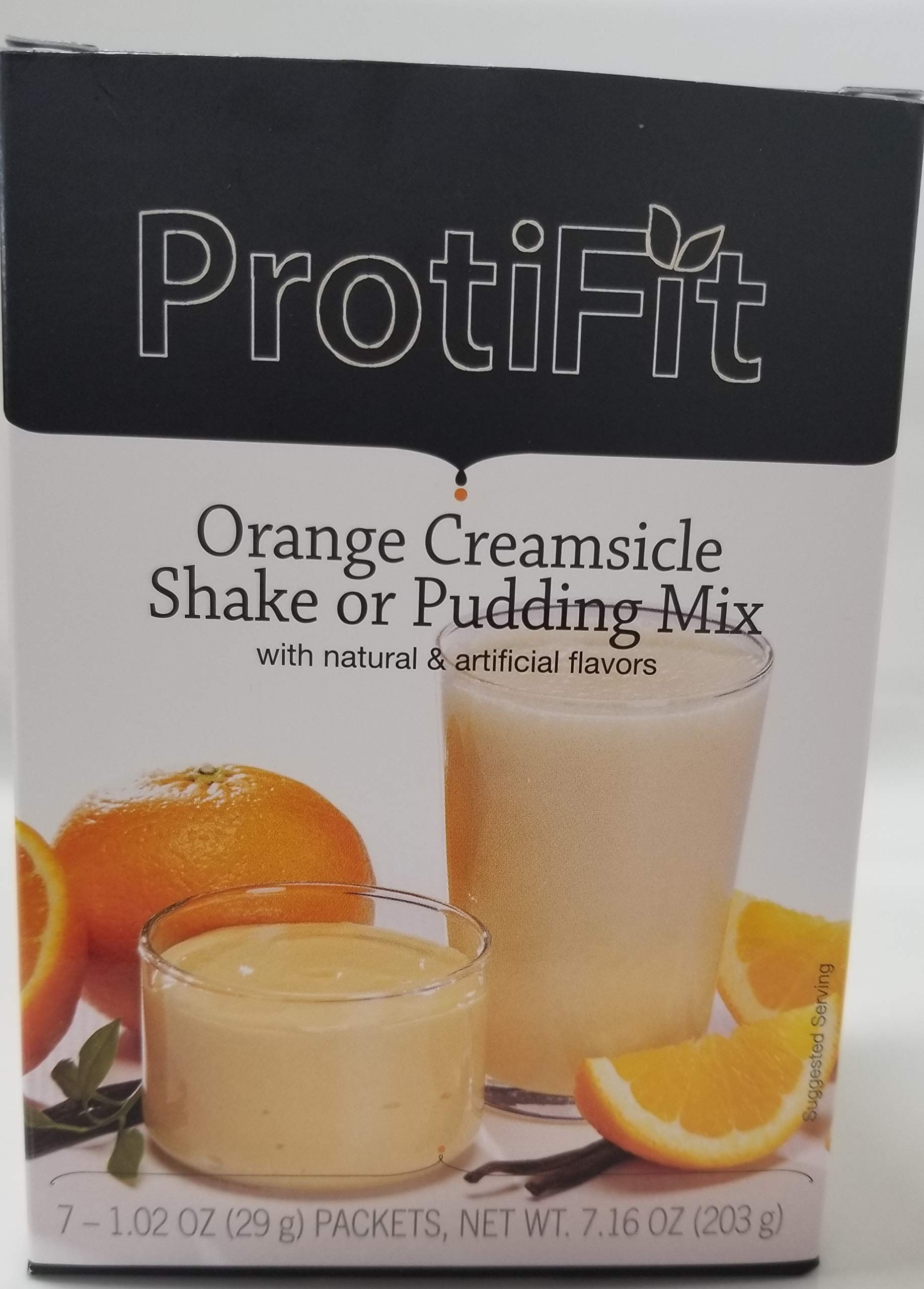 Proti Fit Bariatrix Nutrition Orange Creamsicle Shake Or Pudding Mix - For Weight Loss - Hunger Suppressant - 15 Grams of Protein - 100 Calories- Meal Replacement 7 Packets 1.02 OZ (NET WT 7.16 OZ)