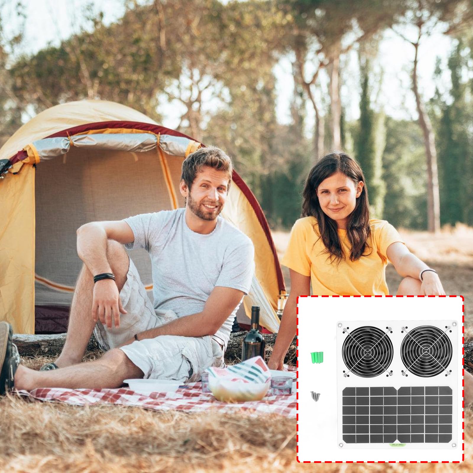 Ventilatore solare impermeabile, resistente alle intemperie, soluzione di ventilazione per migliorare il flusso d'aria in diversi ambienti, ventilatore solare