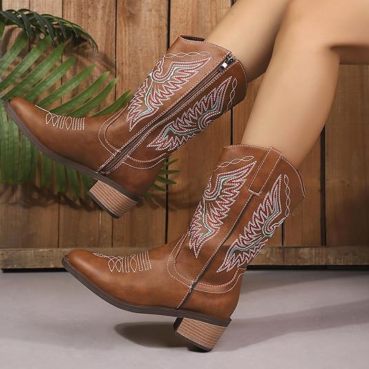 Amazon | ロングブーツ レディース 履き口 ゆったり ブーツ ふくらはぎ