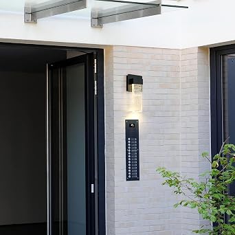 9.6 Inch Outdoor LED Wall Light, Crystal Bubble Glass Exterior Wall Sconce, 3000K Warm White Waterproof Wall Lamp, Energy Efficient Lighting for Patio, Garage, Doorway, Yard, ETL Listed