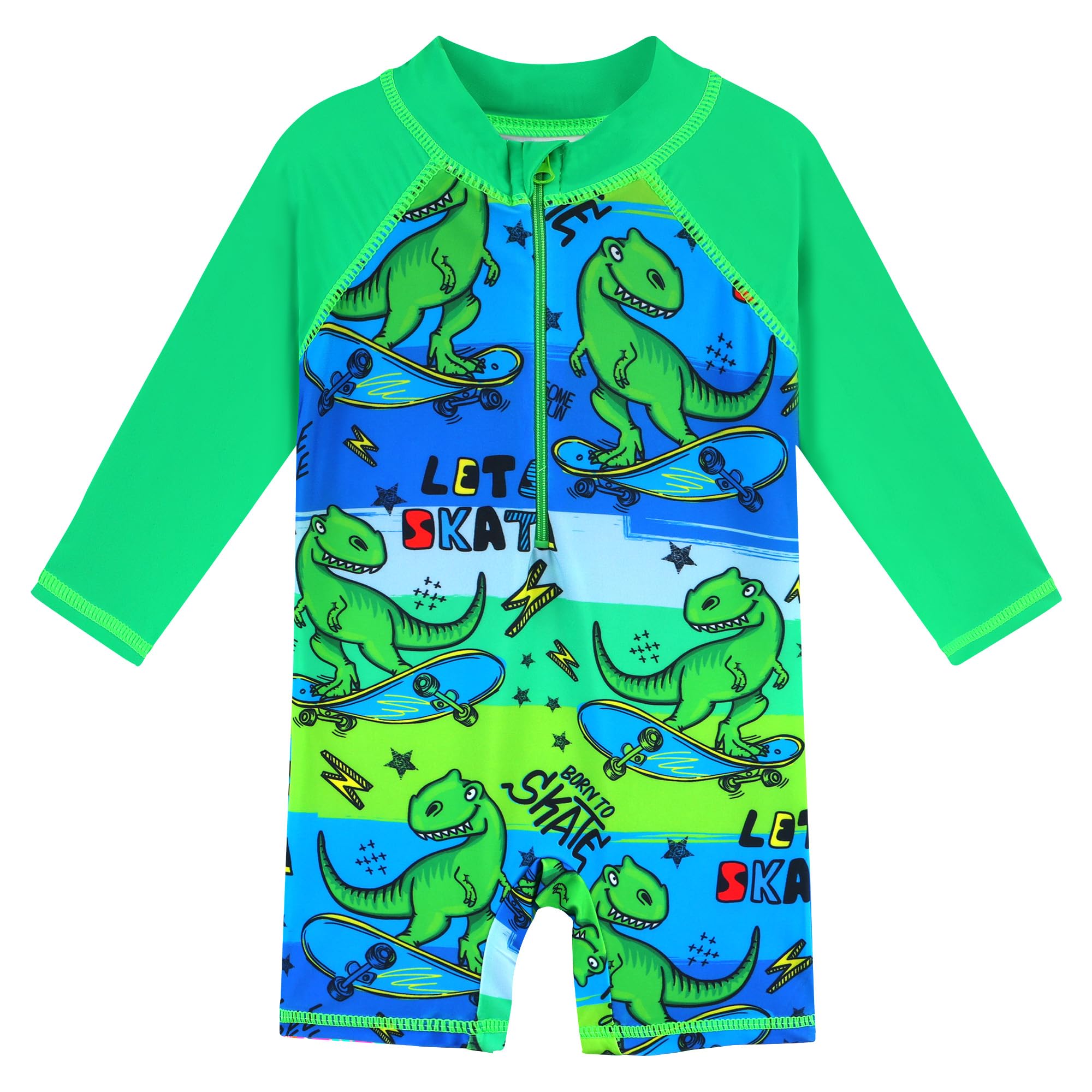 HUAANIUE Toddler Boy Swimsuit Rashguard One-Piece Swimwear 0-6 Years