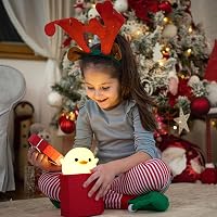 Ammonite Dodo kacsa szilikon éjszakai lámpa gyerekeknek, tompítható LED, tölthető, 20 perces időzítő, kacsafény 6