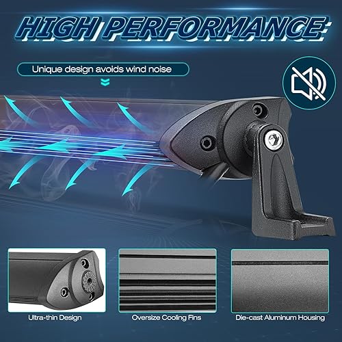 Miniatura 6 de Niwaker - Barra de luz LED de 20 pulgadas, barra de luz de una sola fila de 108 W, luces de conducción todoterreno, luces LED de inundación,