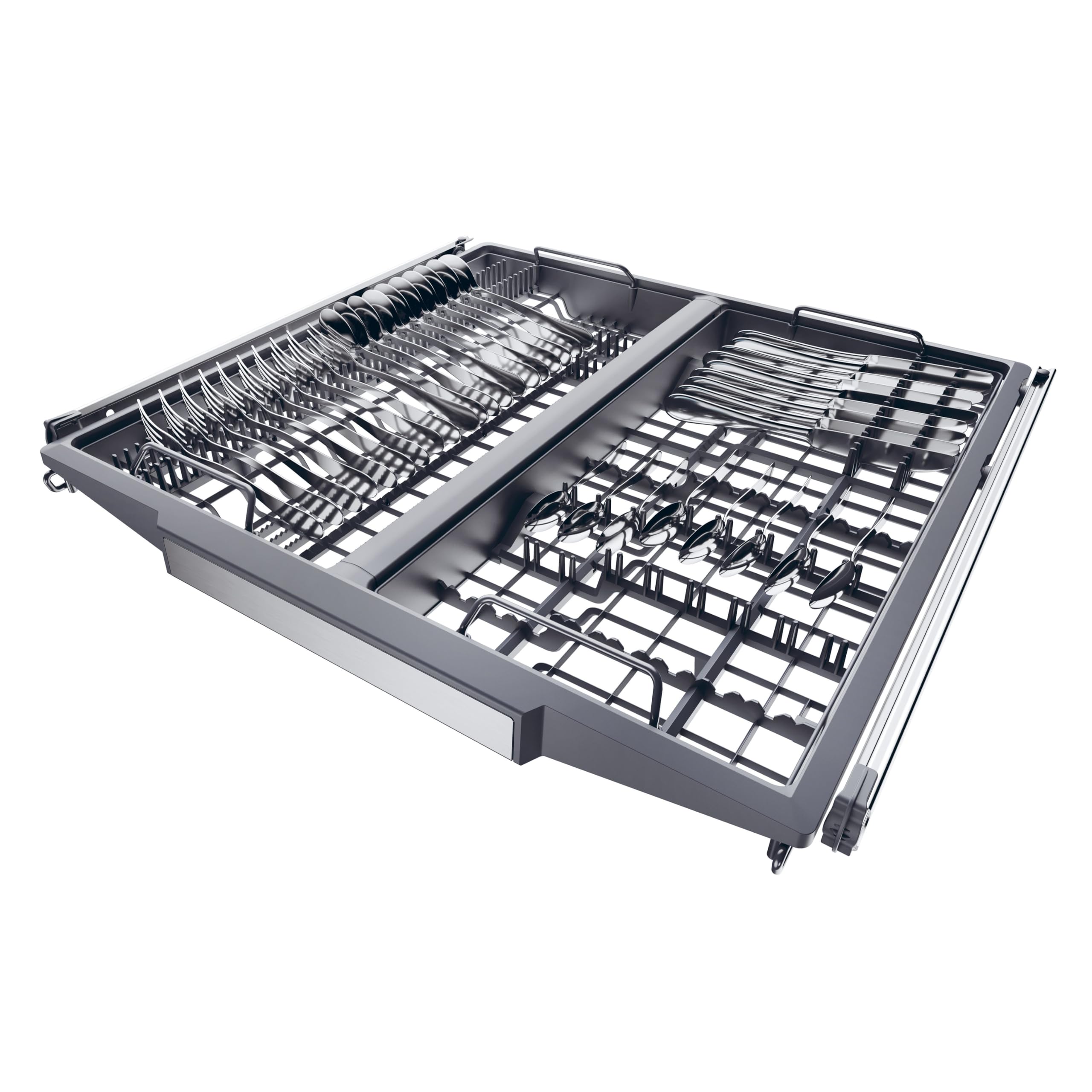 Haier I-PRO SHINE SERIE 3 XF 5C4M1X freistehender Geschirrspüler / 15 Maßgedecke/Breite 60 cm/AutoDoor/PowerWash / 3. Oberkorb für Besteck/Vollwasserschutz/Edelstahl