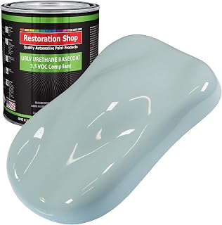 Restoration Shop - Diamond Blue Low VOC Urethane Basecoat Auto Paint - Gallon Paint Color Only - Professional High Gloss Automotive, Car, Truck Refinish Coating