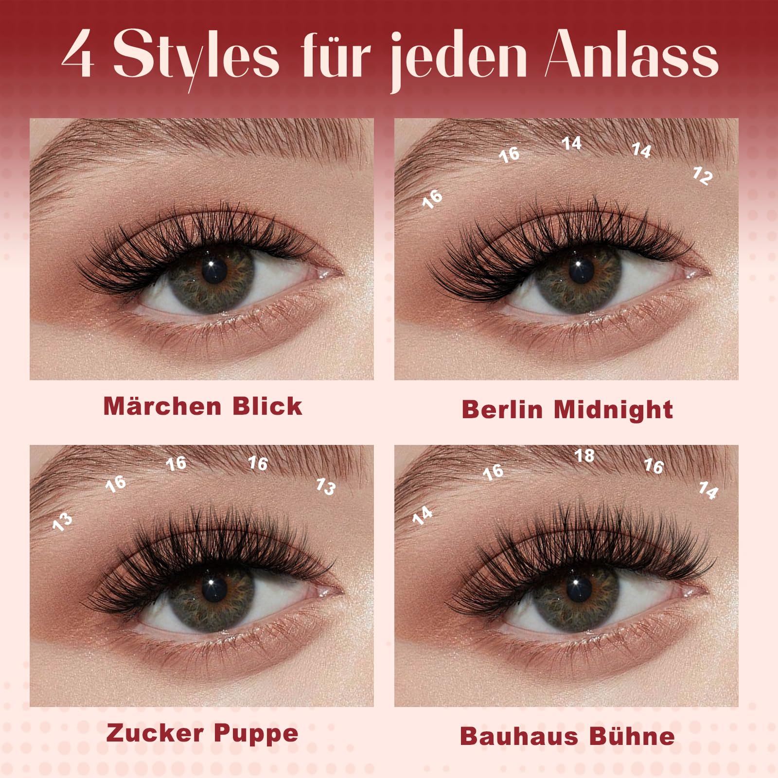Wispy-Cluster-Lashes Kit 10-18mm, Higu clace Natural Lashes Cluster Kit D curl - Image 3
