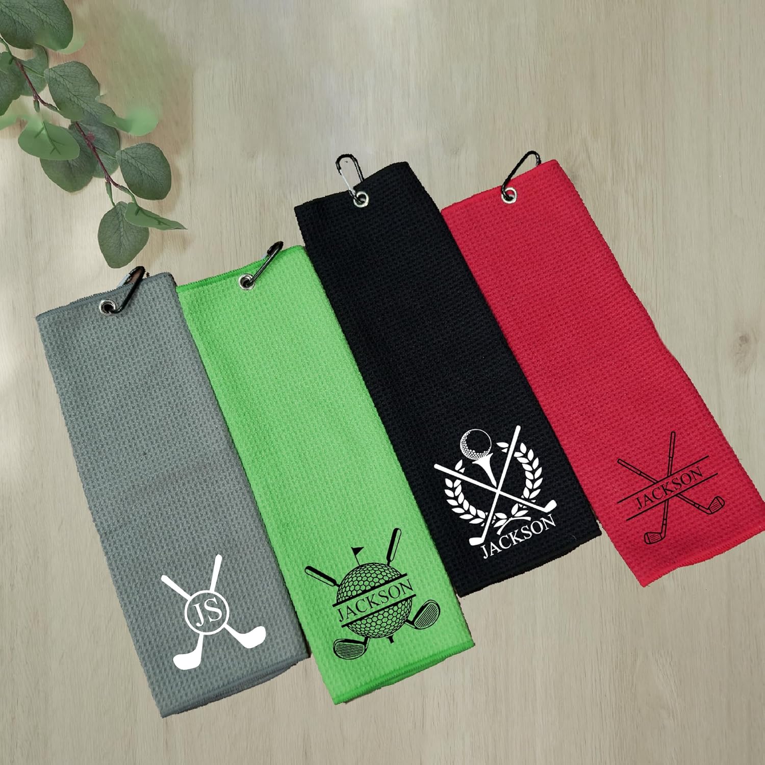 Monogrammed Golf Towels - Personalized Embroidered Golf Gift for Father, Husband, or Groomsmen - Perfect for Golfer Birthday, Father’s Day, or Bachelor Party - Custom Golf Towels Available