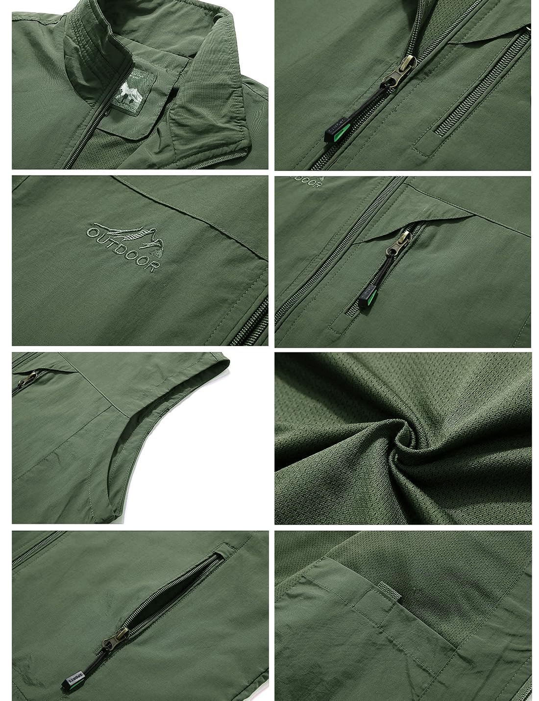 Uomini Casual Utility Viaggi Pesca Gilet Outdoor Lavoro Leggero Safari Foto Multi Tasche Gilet