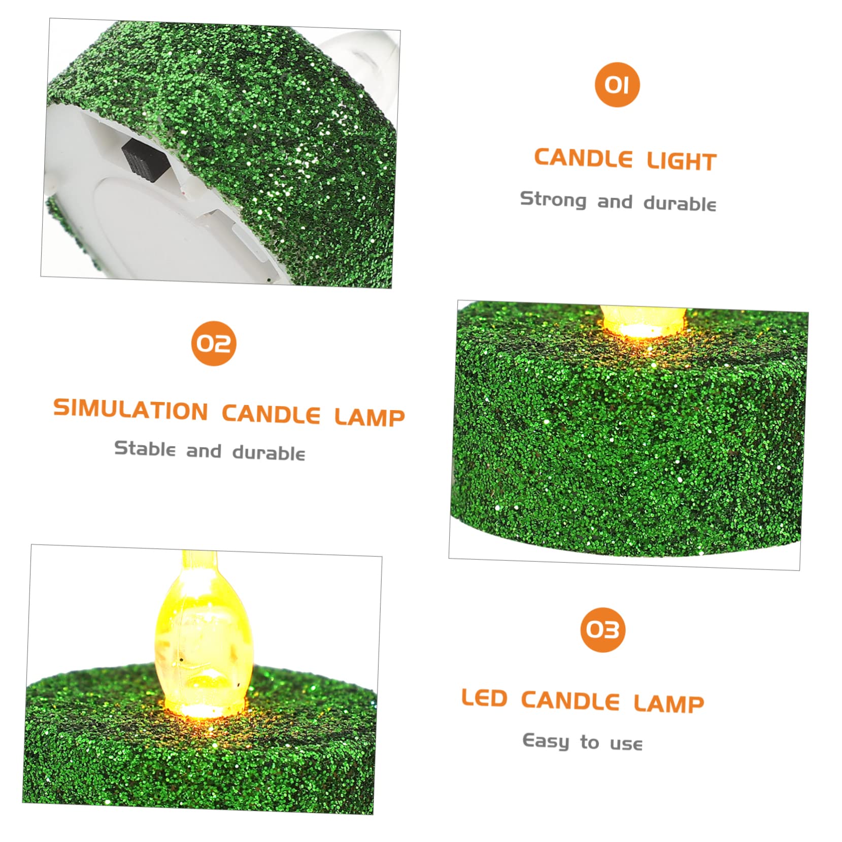 VICASKY 48 Pezzi Candele LED Flameless Decorative con Lampade Tealight Elettroniche per Decorazioni Casa Matrimonio e Feste Effetto Fiamma Realistico Design e Pratico