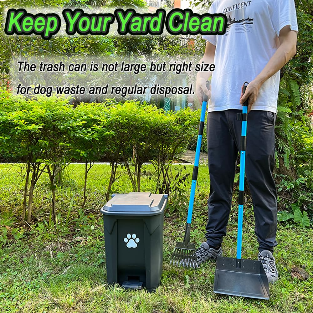 Dog Poop Trash Can - Outdoor Waste Station with Bags -3 Dog Poop Trash Can - Outdoor Waste Station with Bags -3