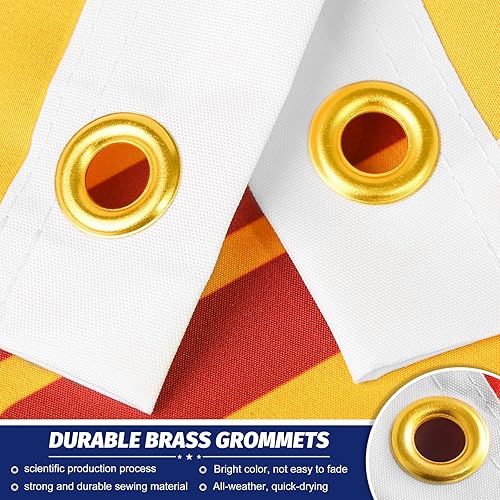 Miniatura 2 de Bandera del estado de Nuevo México  Bandera de Nuevo México de 3 x 5 pies para exterioresinteriores, banderas de estado impresas de doble cara,