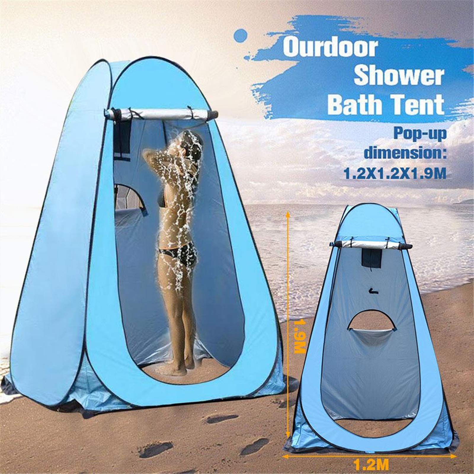 Tenda Spogliatoio Portatile Privatta portatile Doccia WC Caminando tenda all'aperto per la Privacy in Campeggio