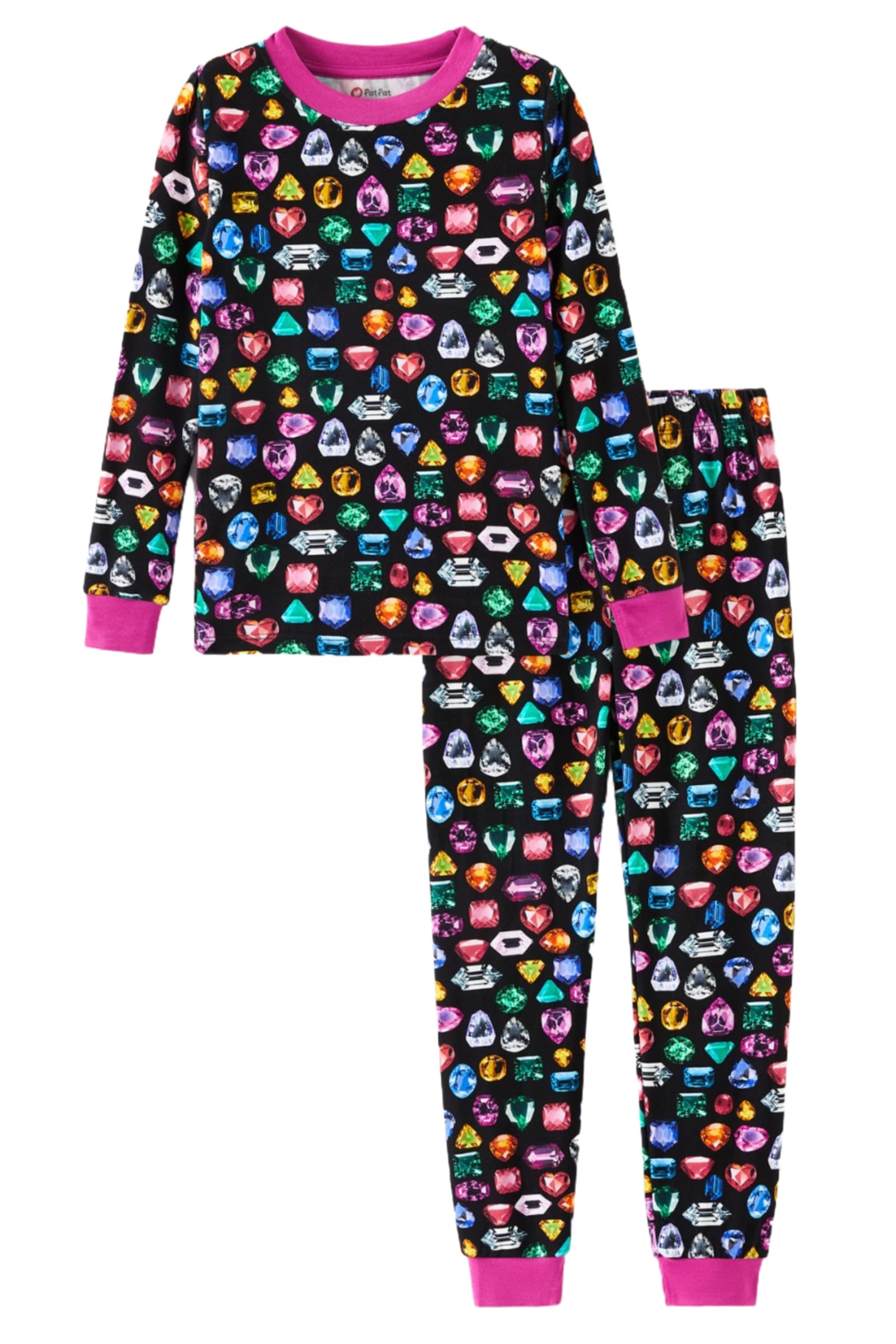 Kids 2 Pieces Pajama Sets with Bamboo Viscose,Snug Fit Pjs for Girls,All-Season Comfort Sleepwear, Ages 2-12 Years