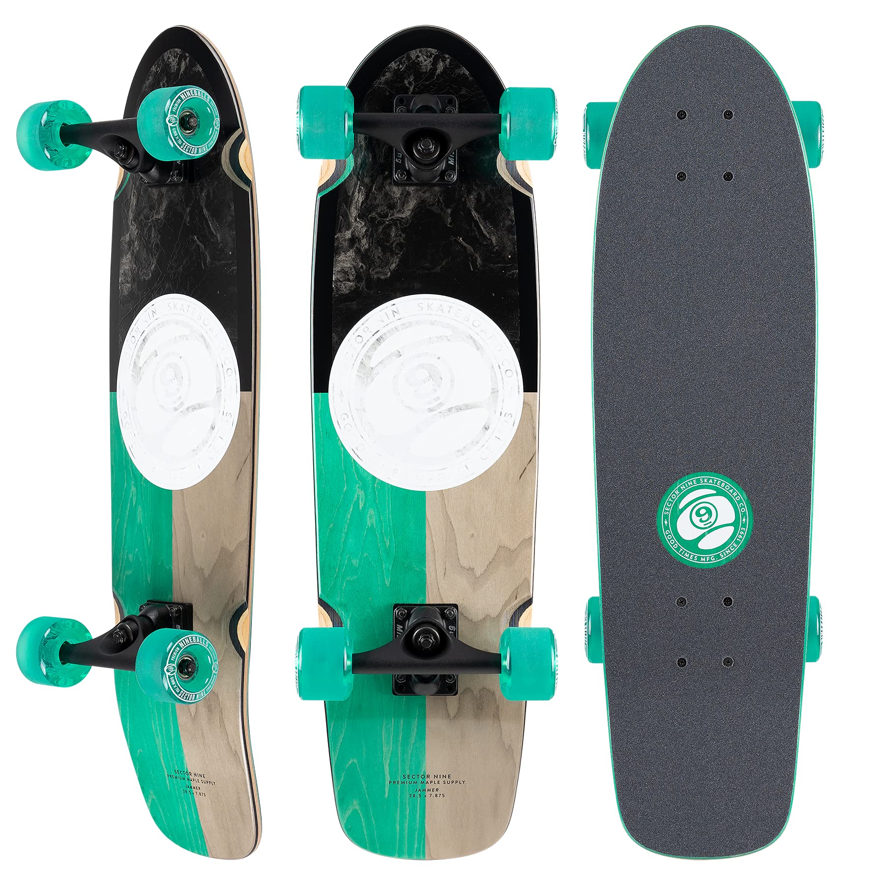 Sector 9Unisex Hair Barrel Hopper Complete Skateboard, Adult