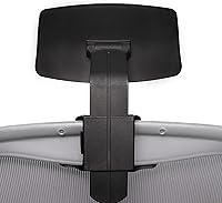 Fortaleza Adjustable Black Headrest for Herman Miller Aeron Classic - Fits Sizes A, B, C with 120mm Height & 45° Tilt