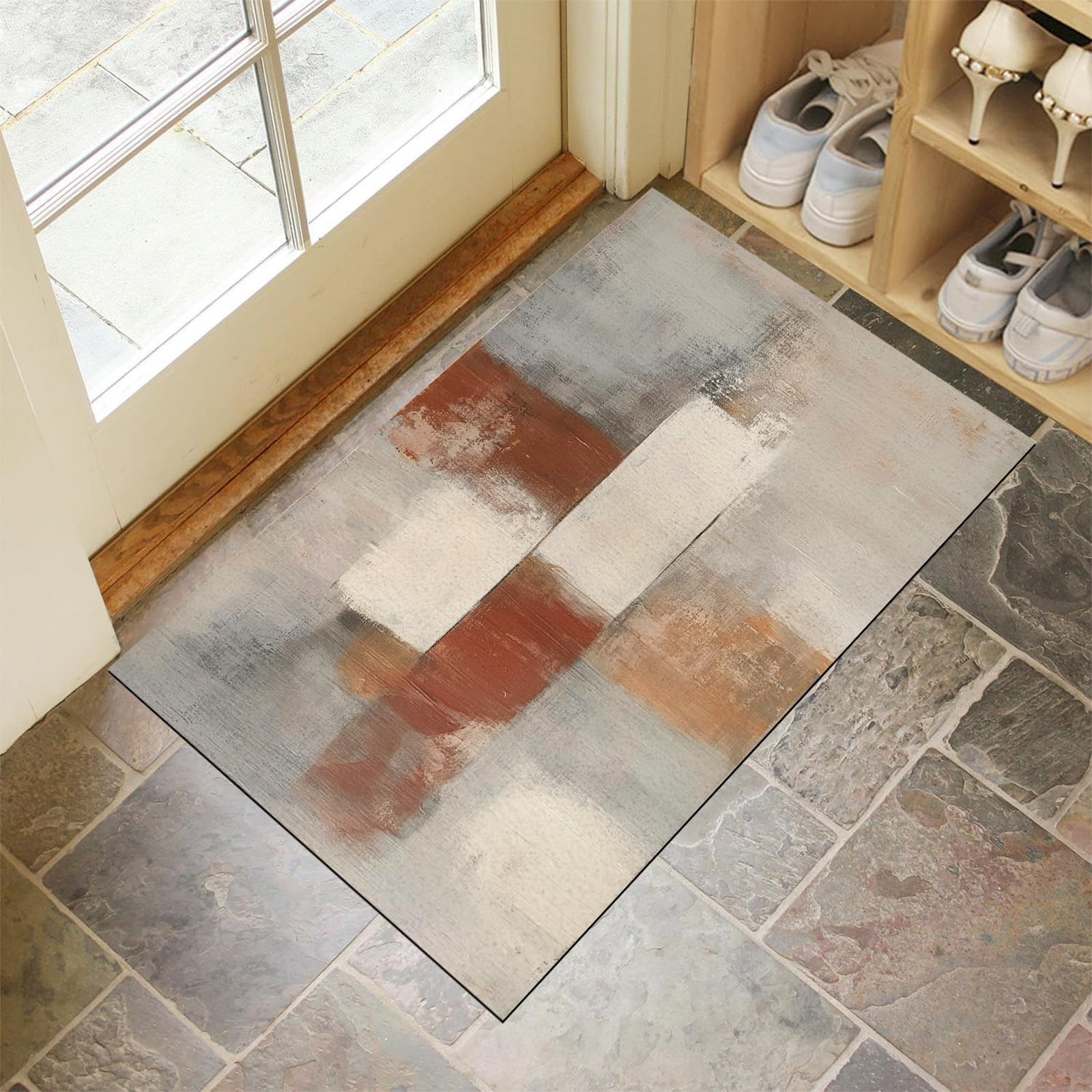 Tapis de porte 50x80cm lavable pour stopper la boue dans l'entrée