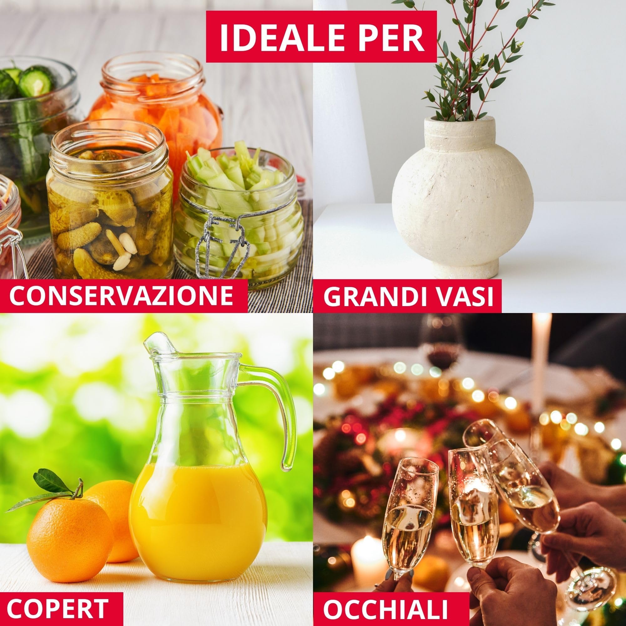 Westmark spazzola per lavare bicchieri, base a ventosa - Pratica spazzola per pulizia facile di bicchieri, non scivola, per ristorazione o accessorio per privati - senza BPA