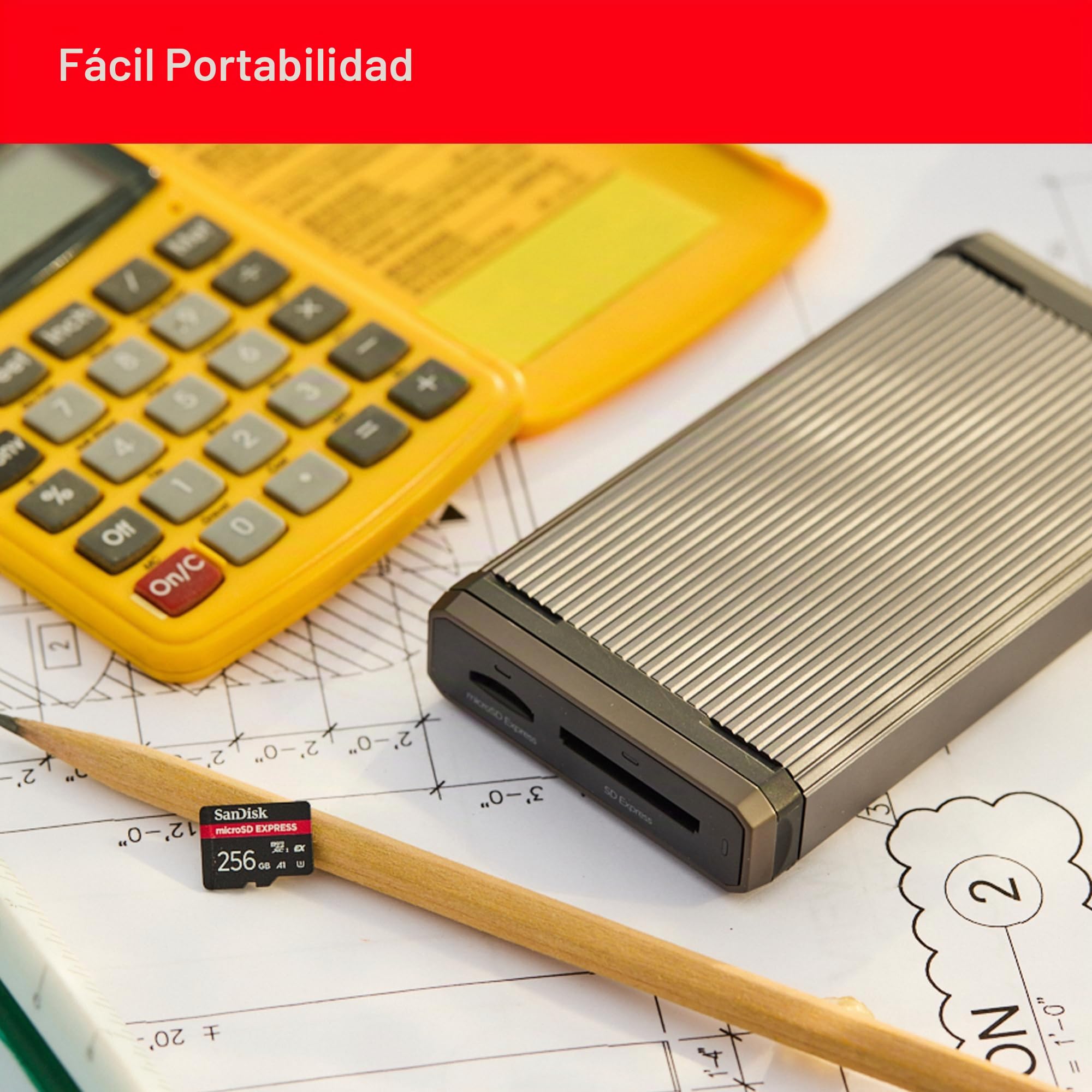 SanDisk Pro-Reader SD Express Dual Card Lector de Tarjetas con USB 3.2 Gen 2
