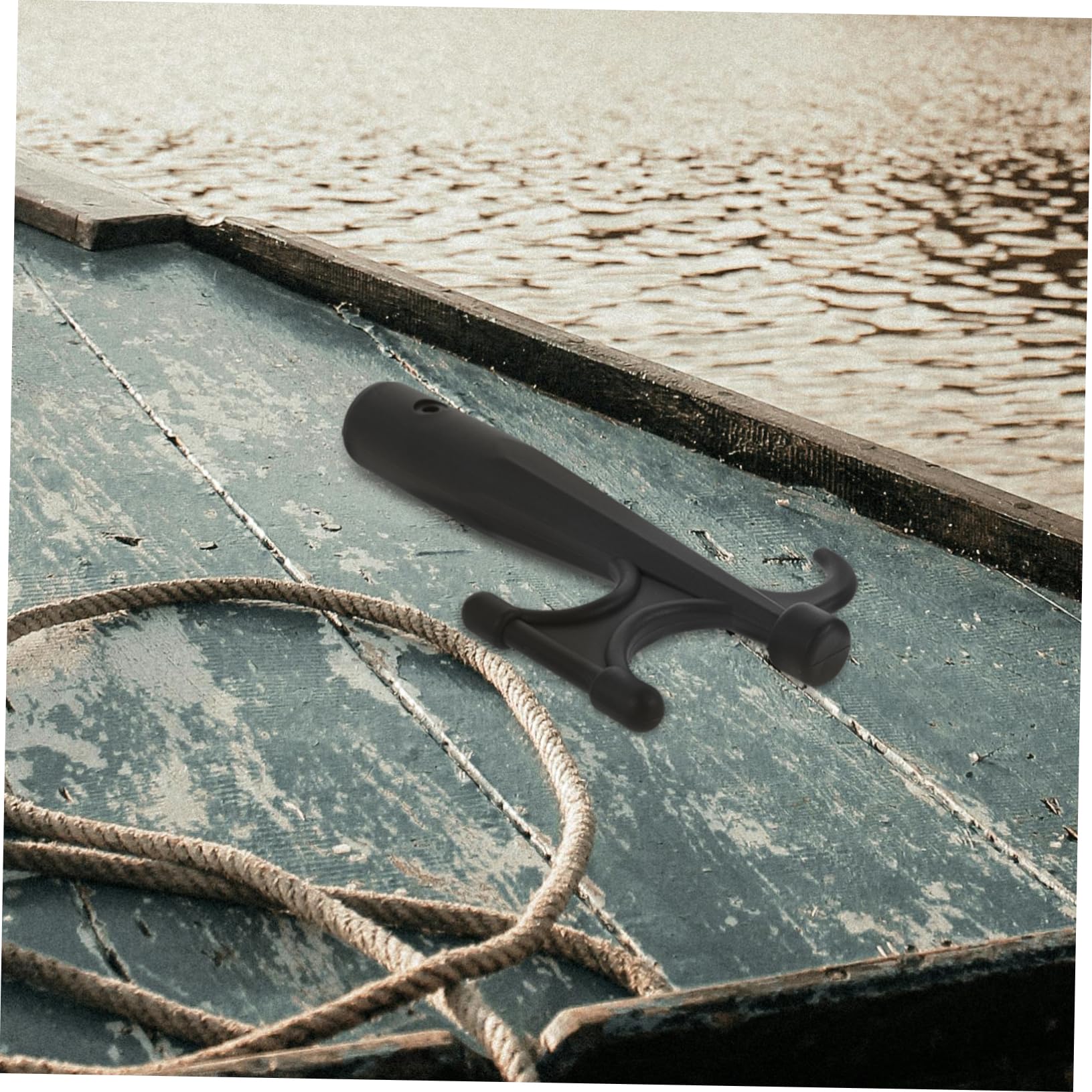 YARNOW Piccone Barca estremità del Mezzo Marinaio Mezzo Marinaio per Ormeggio Pali del Telo Mezzo Marinaio Telescopico Mezzo Marinaio per L'attracco Verricello Boe Estensione Nylon Black