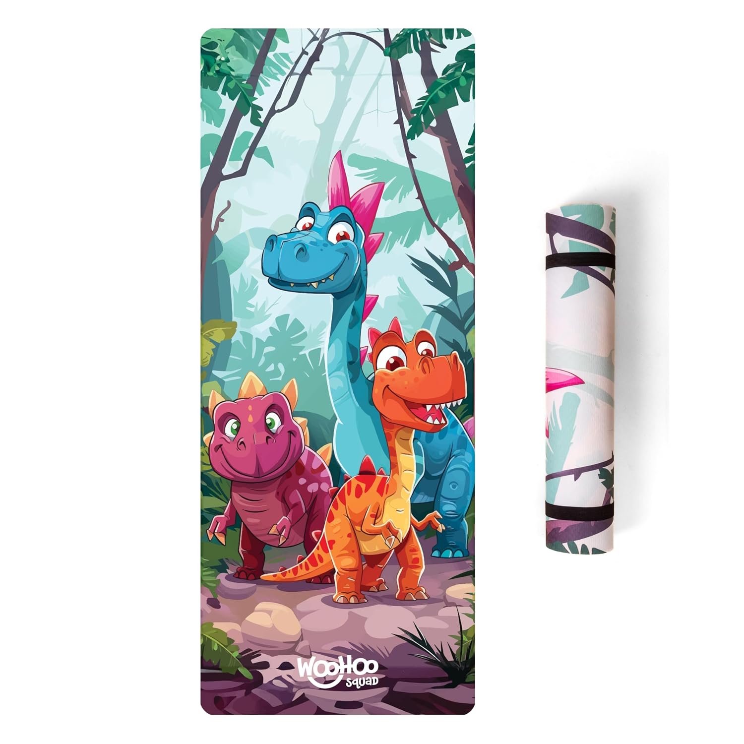 Woohoo Squad TPE Yoga Mat For Kids, 6mm Thickness, 150cm x 60cm | Anti-slip & Anti-skid | Ideal for 2-10 year olds | Free ... - Review, Price and Buying Guide