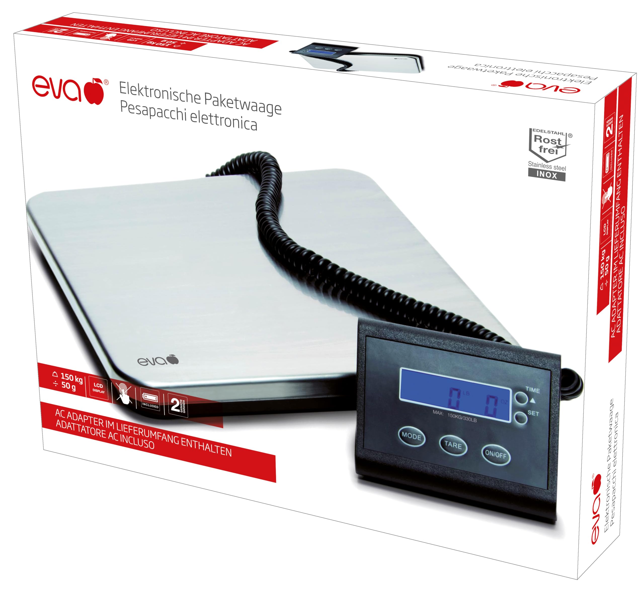 BILANCIA ELETTRONICA kg 150 EVA